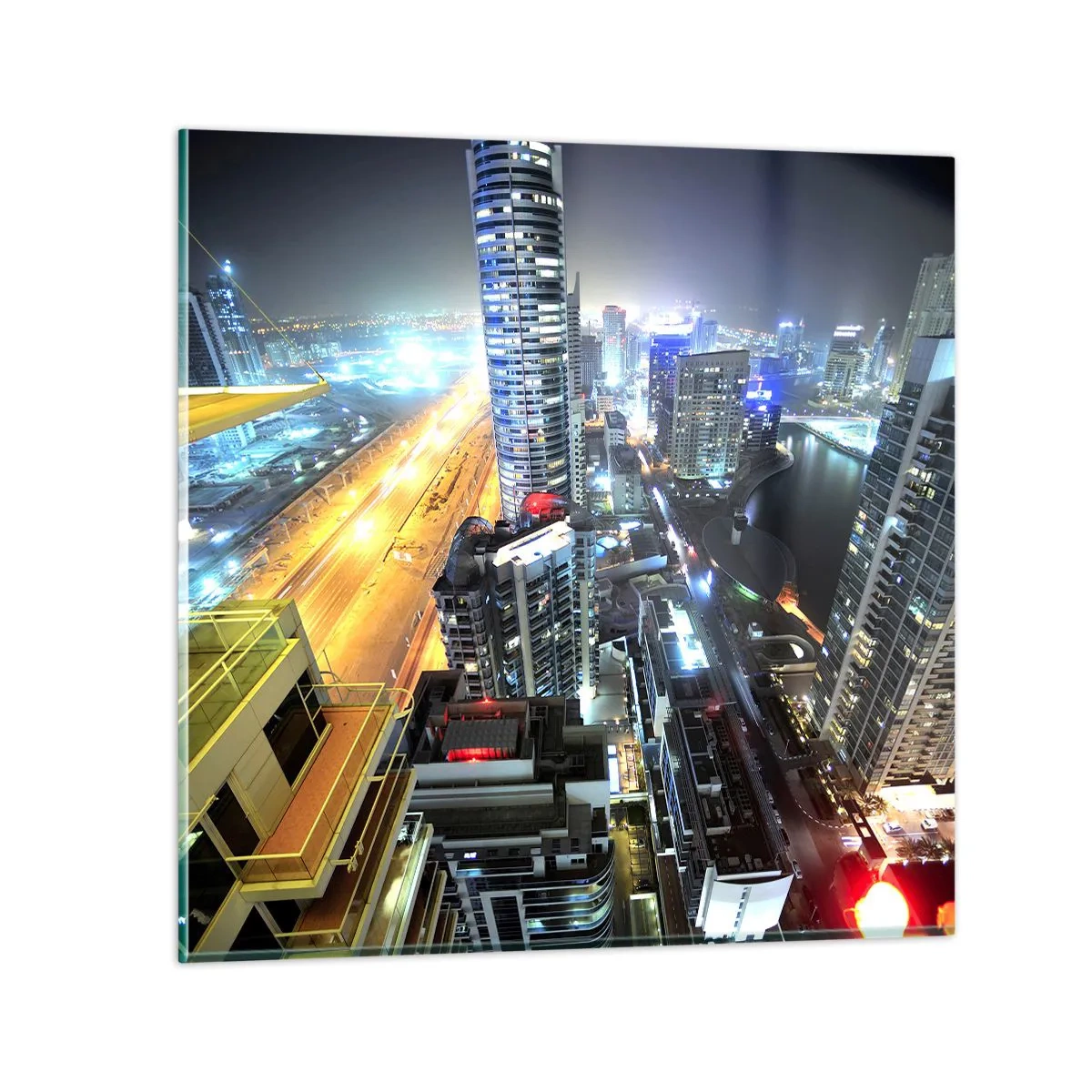 Glastavla - Bild på glas - Underverk på öknen - 70x70 cm