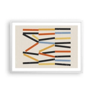 Affisch i vit ram - Horisontell komposition - 70x50 cm