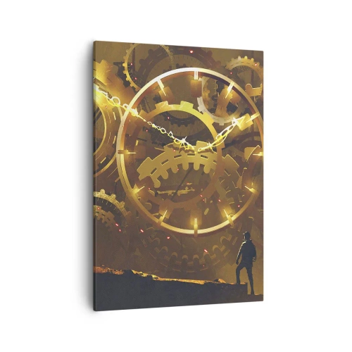 Canvastavla - Bild på duk - Hos tidens källor - 50x70 cm