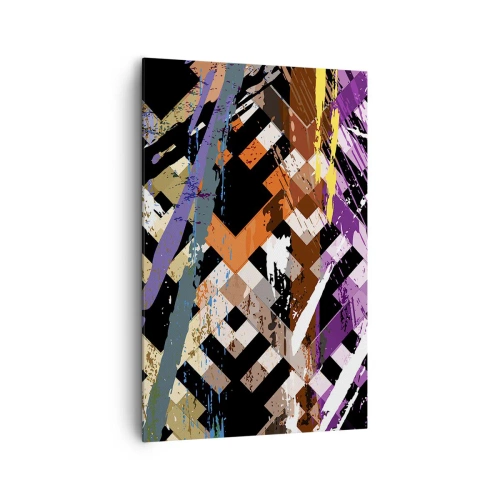 Canvastavla - Bild på duk - Kvadraten - 80x120 cm