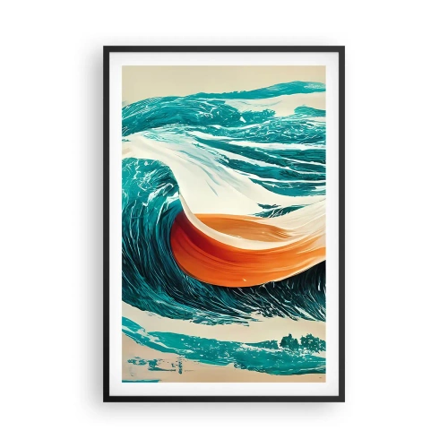 Affisch i svart ram - Surfarens dröm - 61x91 cm