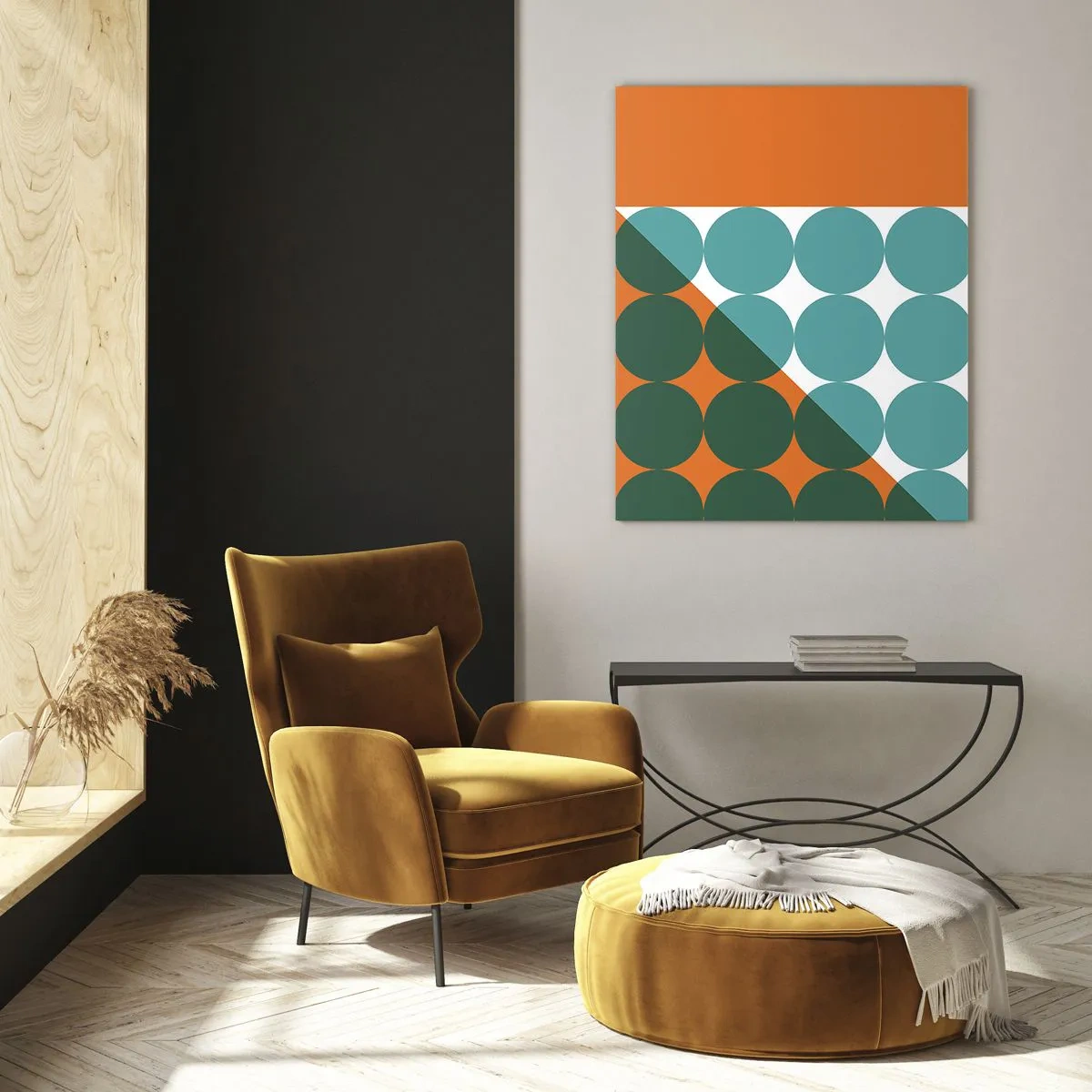 Glastavla - Bild på glas - Uppåt och på diagonalen - 50x70 cm