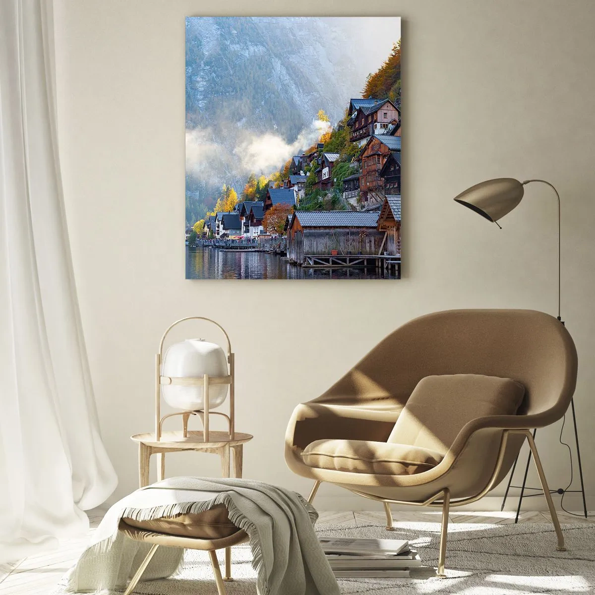 Glastavla - Bild på glas - Alpina klimat - 50x70 cm