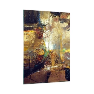 Glastavla - Bild på glas - Kallt, varmare, hett - 50x70 cm