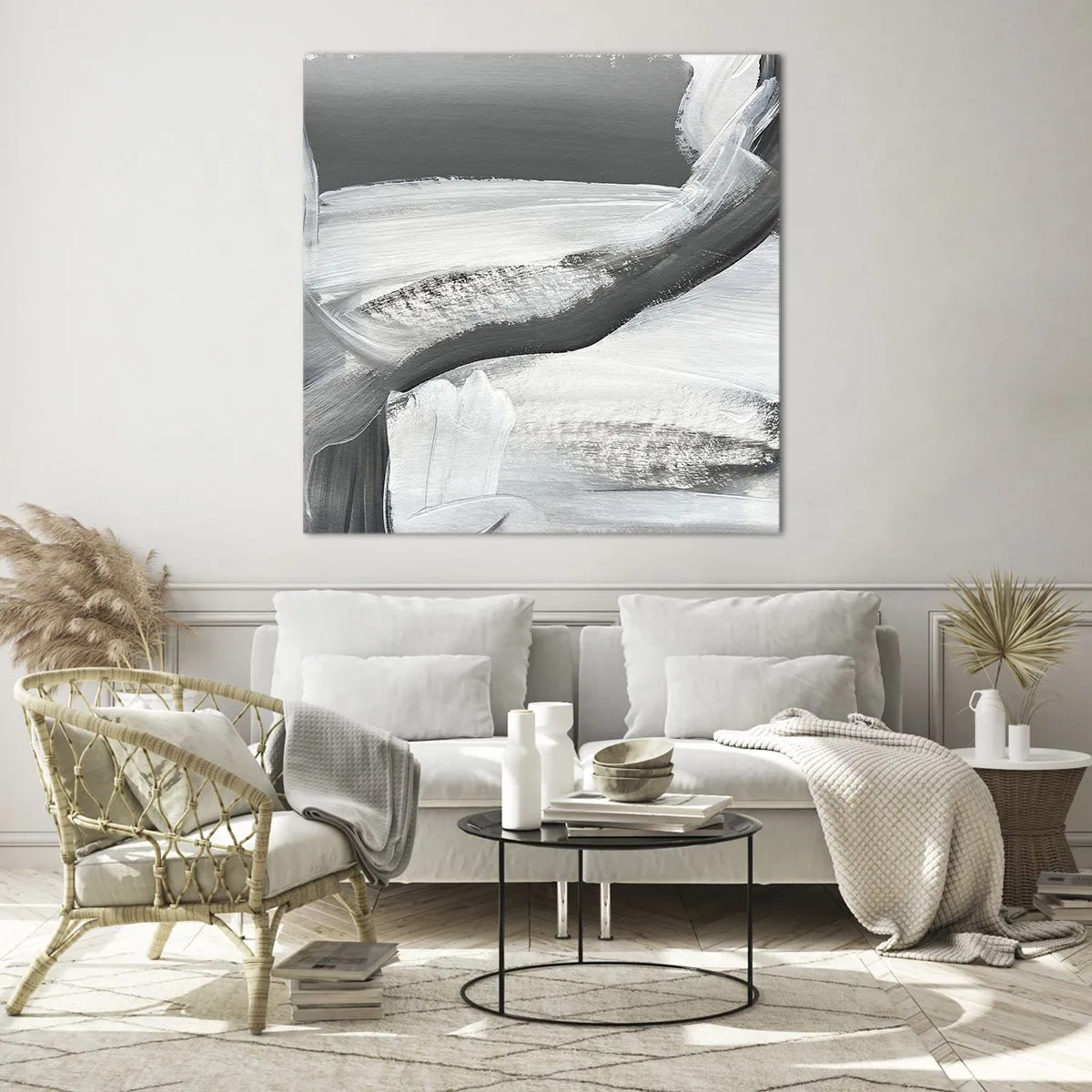 Glastavla - Bild på glas - Med bestämd rörelse - 40x40 cm