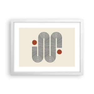 Affisch i vit ram - från början till slutet - 40x30 cm