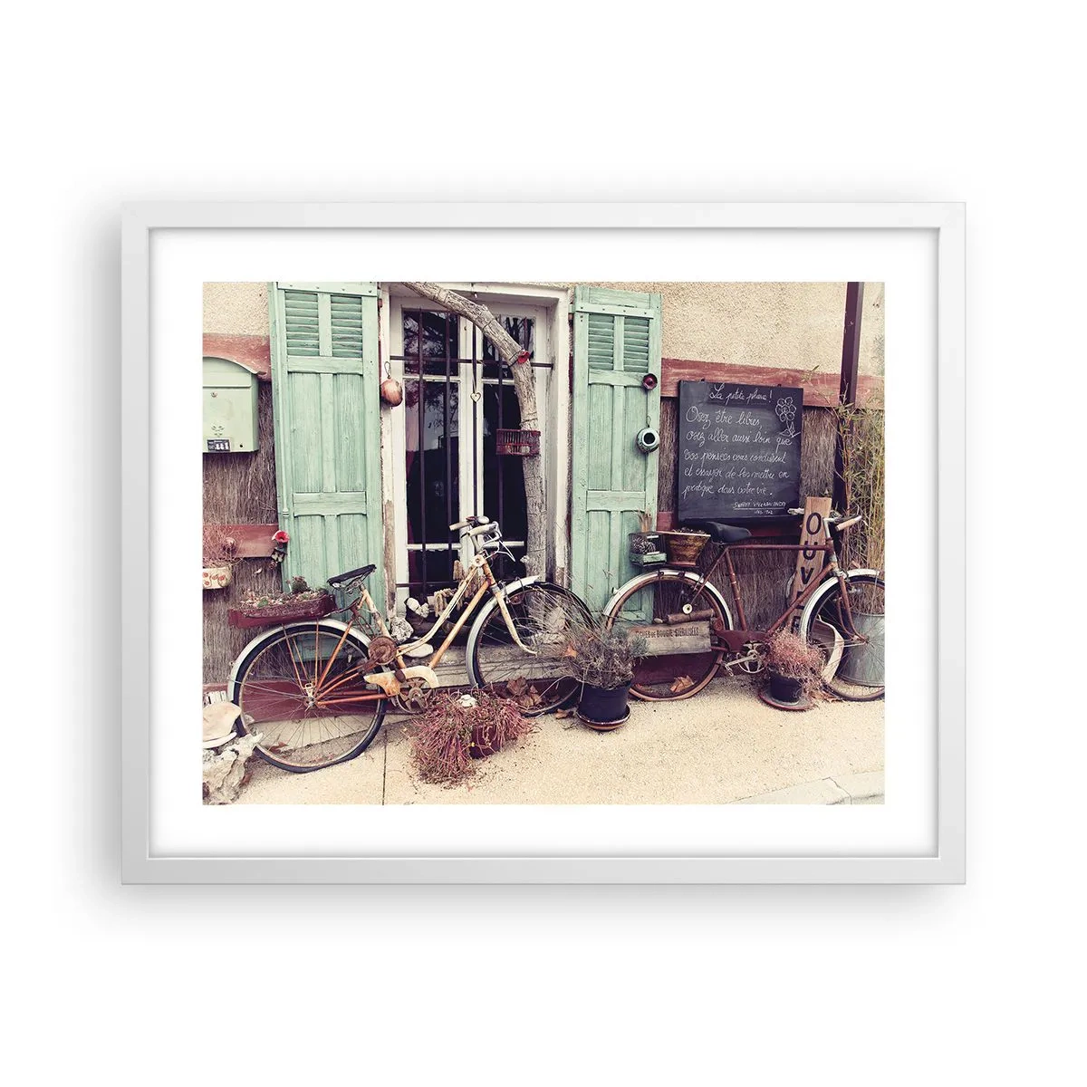 Affisch i vit ram - Länge leve provinsen - 50x40 cm