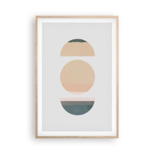 Affisch i ram av ljusek - Hjul efter hjul - 61x91 cm