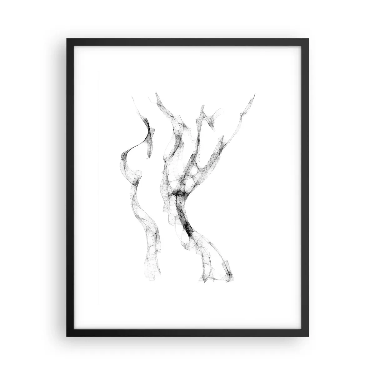 Affisch i svart ram - Vacker och stark - 40x50 cm