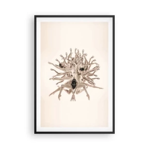 Affisch i svart ram - Blommar i dansen - 61x91 cm