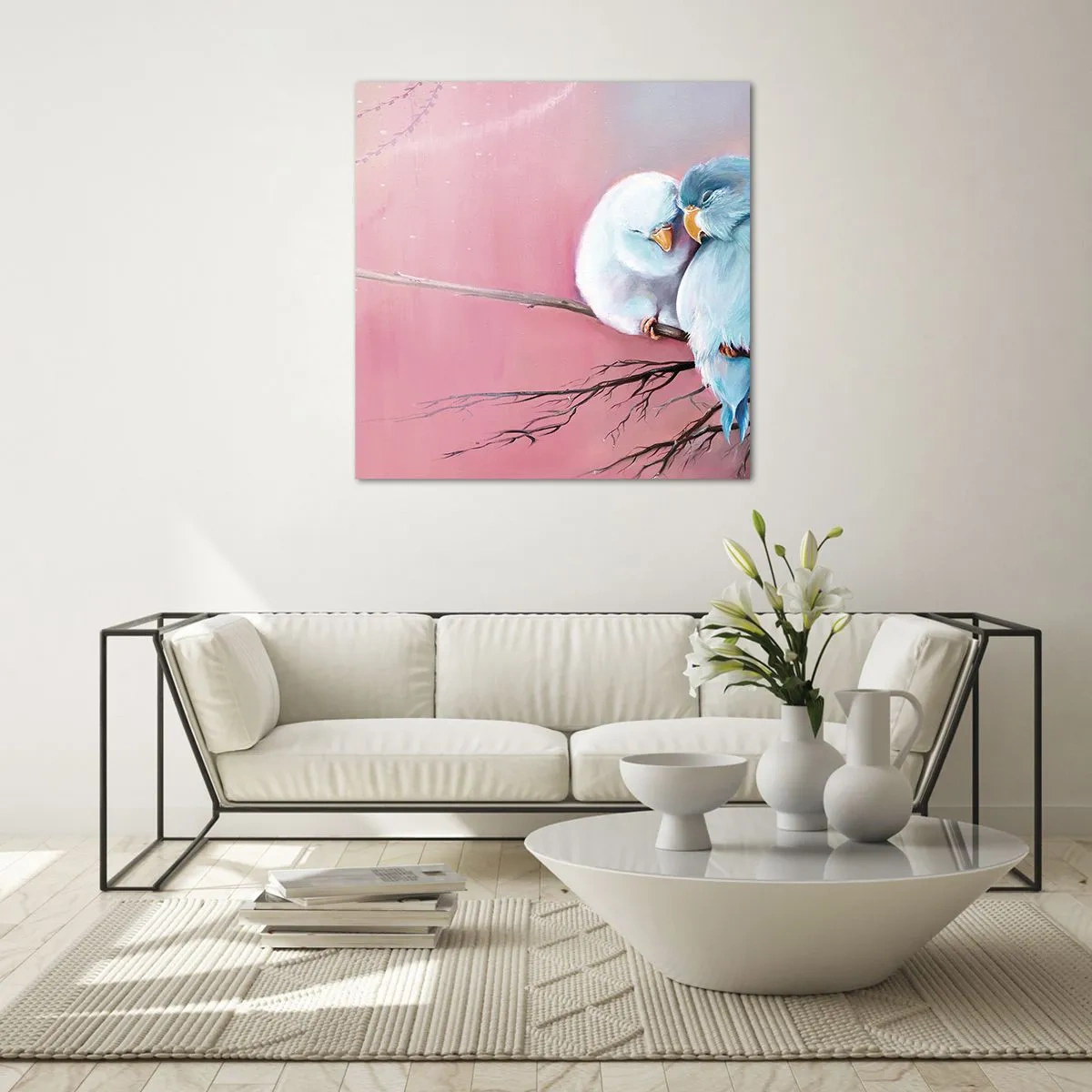 Glastavla - Bild på glas - Lägga till något?… - 40x40 cm