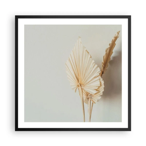 Affisch i svart ram - När du behöver stillhet - 60x60 cm