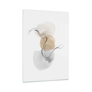 Glastavla - Bild på glas - Luftpärlor - 50x70 cm