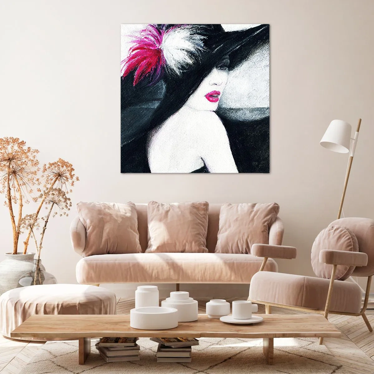 Canvastavla - Bild på duk - Alltid hemlighet - 50x50 cm