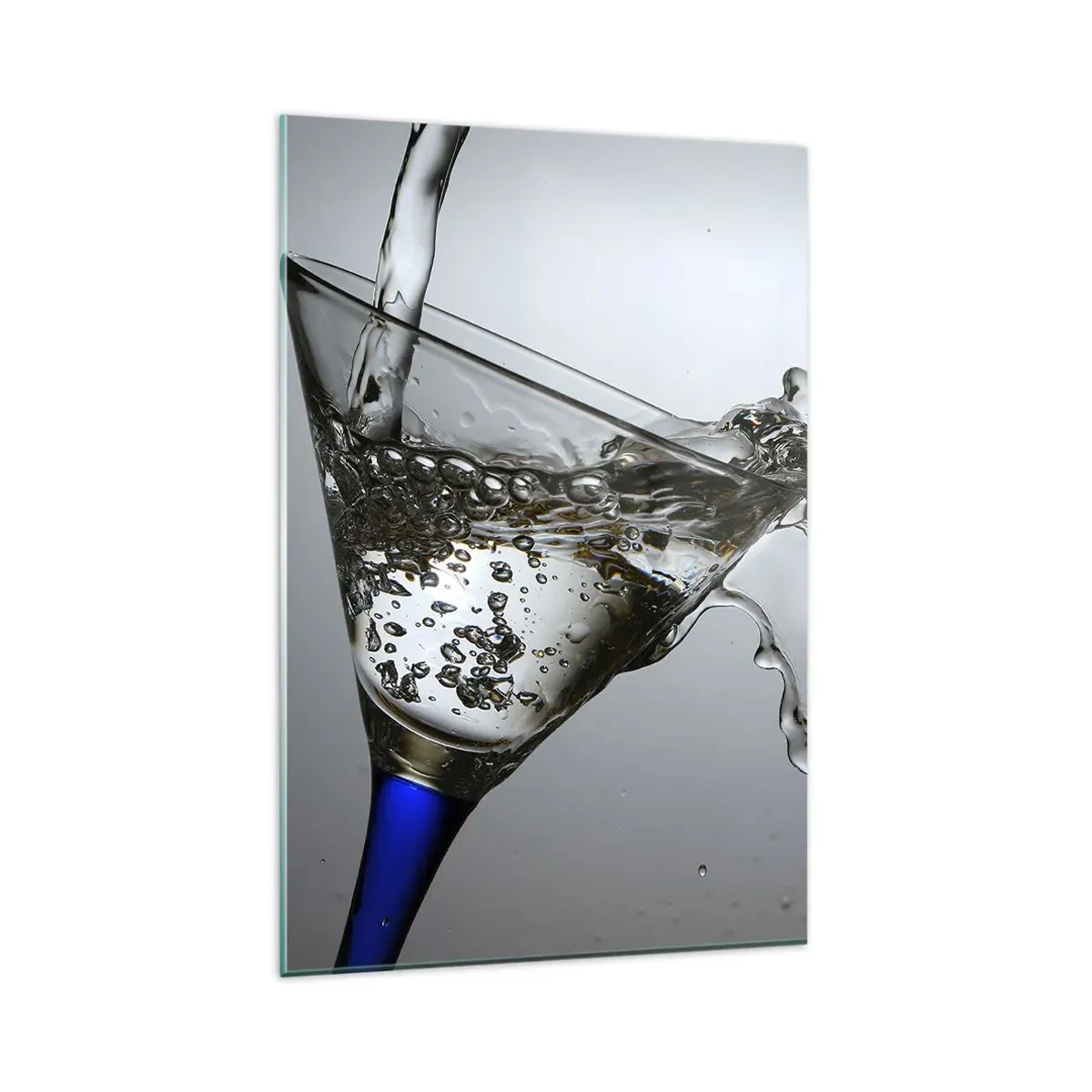 Glastavla - Bild på glas - Kristallklart vatten i kristallglas - 80x120 cm