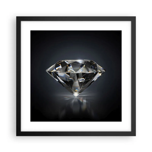 Affisch i svart ram - Bästa flickvännen - 40x40 cm