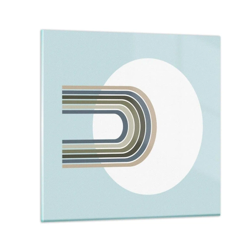 Glastavla - Bild på glas - Ostoppad attraktionskraft - 70x70 cm