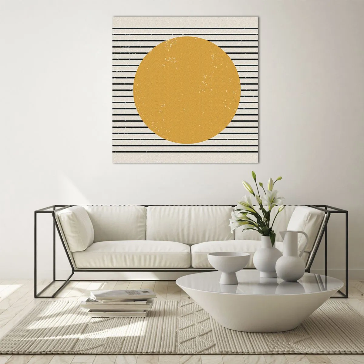Glastavla - Bild på glas - Enkelhetens kraft - 70x70 cm