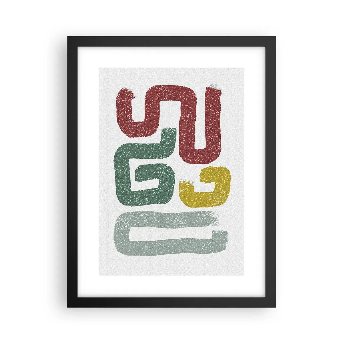 Affisch i svart ram - På ett okänt språk - 30x40 cm