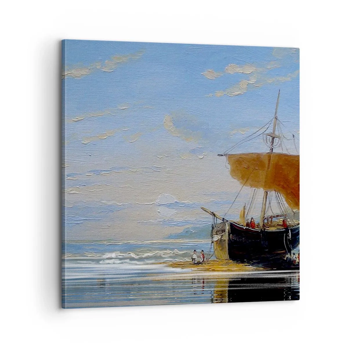 Canvastavla - Bild på duk - Vatten, jord, luft - 60x60 cm