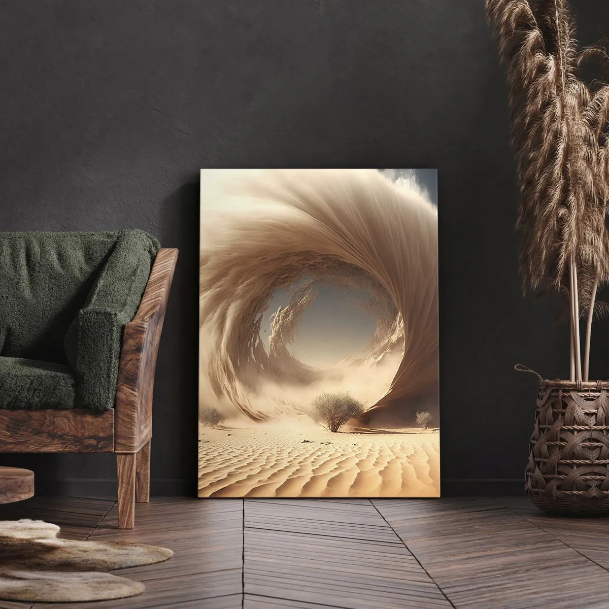 Canvastavla - Bild på duk - Öppen portal - 45x80 cm