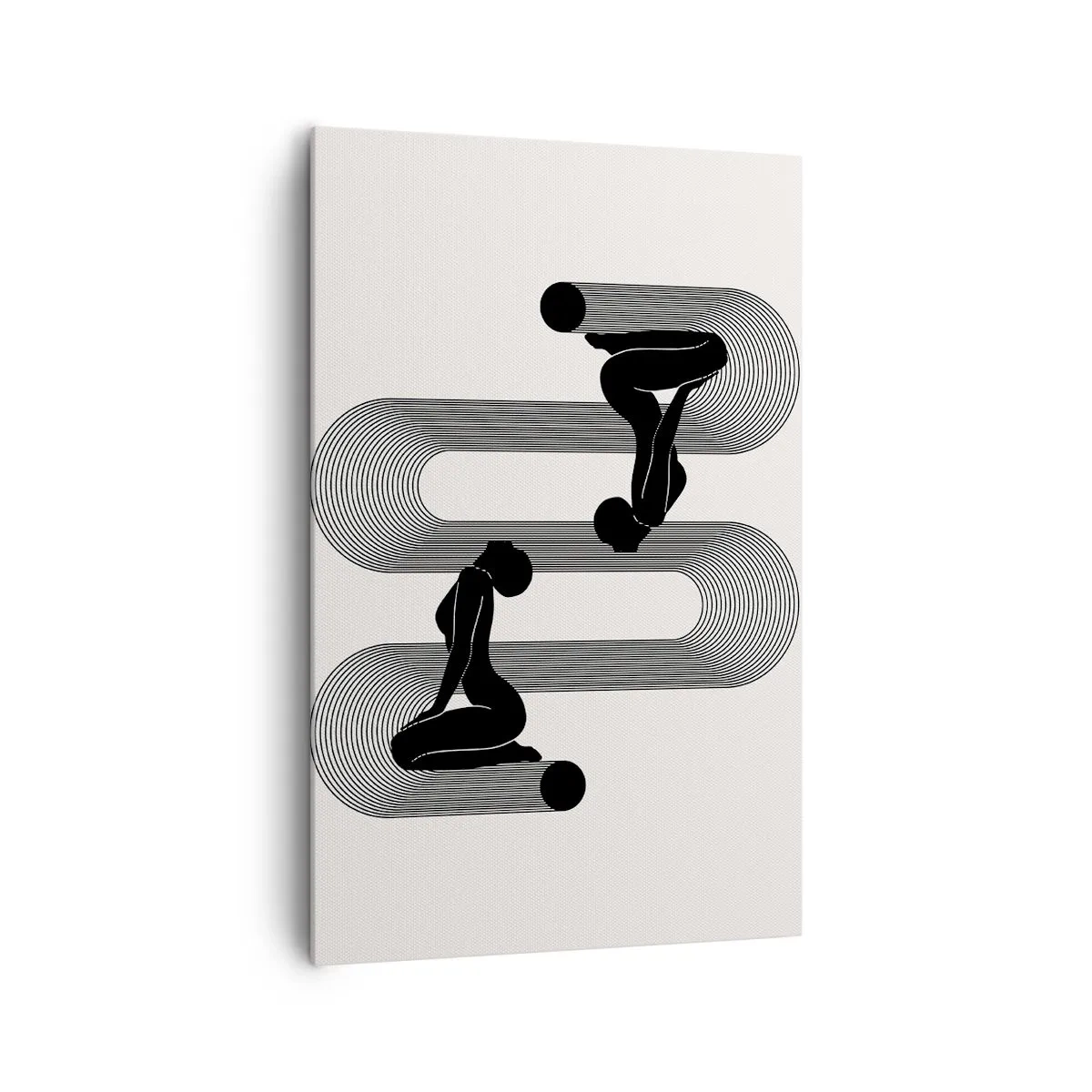 Canvastavla - Bild på duk - Sensuell symmetri - 80x120 cm