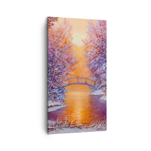 Canvastavla - Bild på duk - Låt oss mötas här - 45x80 cm