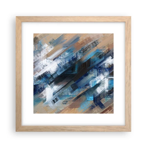 Affisch i ram av ljusek - På en blå sluttning - 30x30 cm