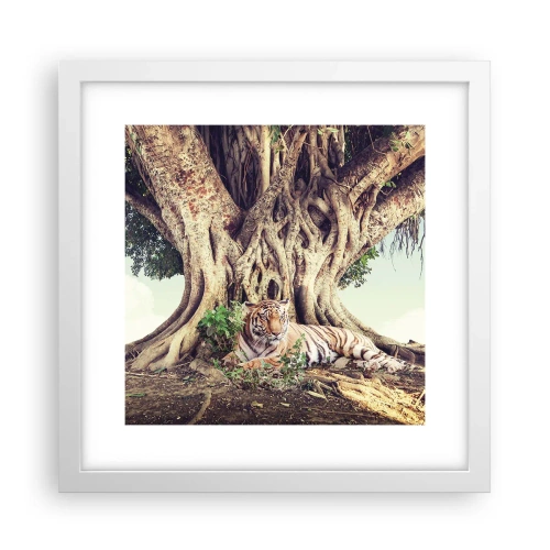 Affisch i vit ram - Vi från Första Moseboken - 30x30 cm