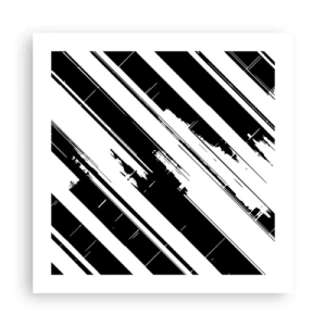 Affisch - Intensiv och dynamisk komposition - 50x50 cm