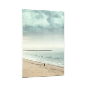 Glastavla - Bild på glas - På jakt efter frid - 70x100 cm