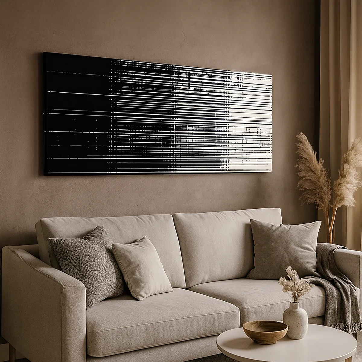 Canvastavla - Bild på duk - Vågor och vibrationer - 30x30 cm