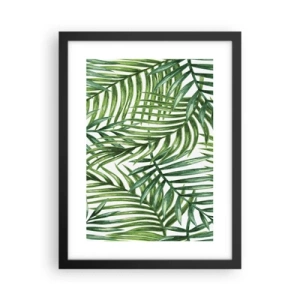 Affisch i svart ram - Under gröna baldakinen - 30x40 cm