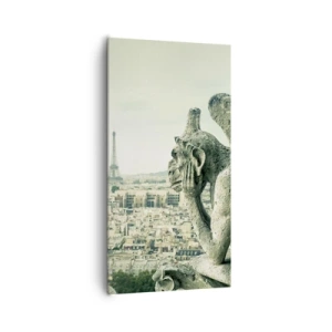 Canvastavla - Bild på duk - Ett samtal i Paris - 65x120 cm