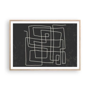 Affisch i ram av ljusek - Inte så enkelt - 100x70 cm