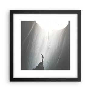 Affisch i svart ram - Det finns alltid en väg ut - 30x30 cm