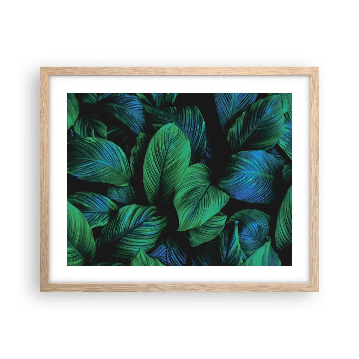 Affisch i ram av ljusek - I gröna folkmassan - 50x40 cm