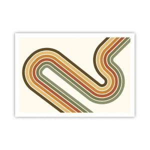 Affisch - Zig-zack mot målet - 100x70 cm