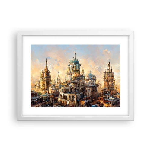 Affisch i vit ram - Städernas stad - 40x30 cm