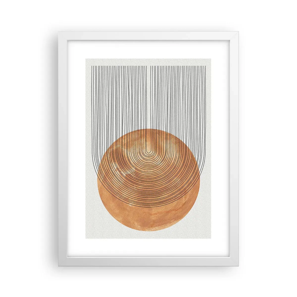 Affisch i vit ram - En solig komposition - 30x40 cm