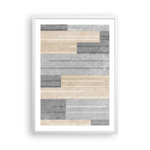 Affisch i vit ram - Komposition: allt i lod - 50x70 cm