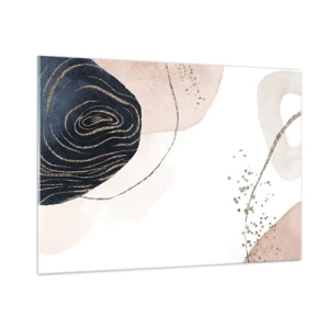 Glastavla - Bild på glas - Allt flyter - 100x70 cm