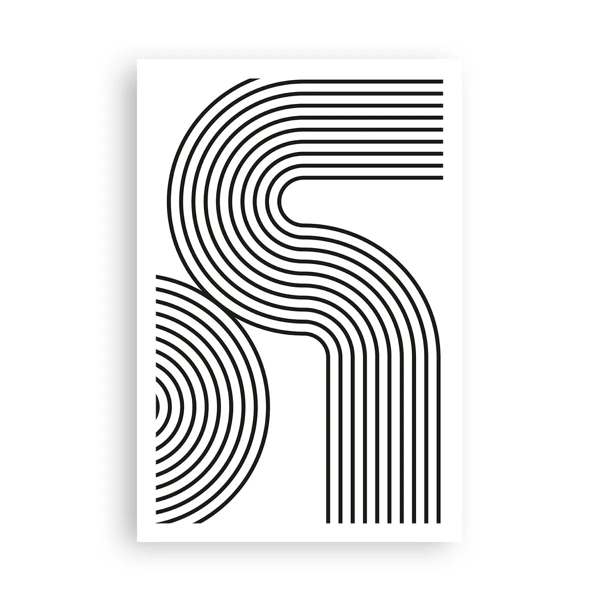 Affisch - På en kurva - 61x91 cm