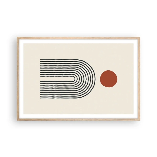 Affisch i ram av ljusek - Formernas och färgernas magnetism - 91x61 cm