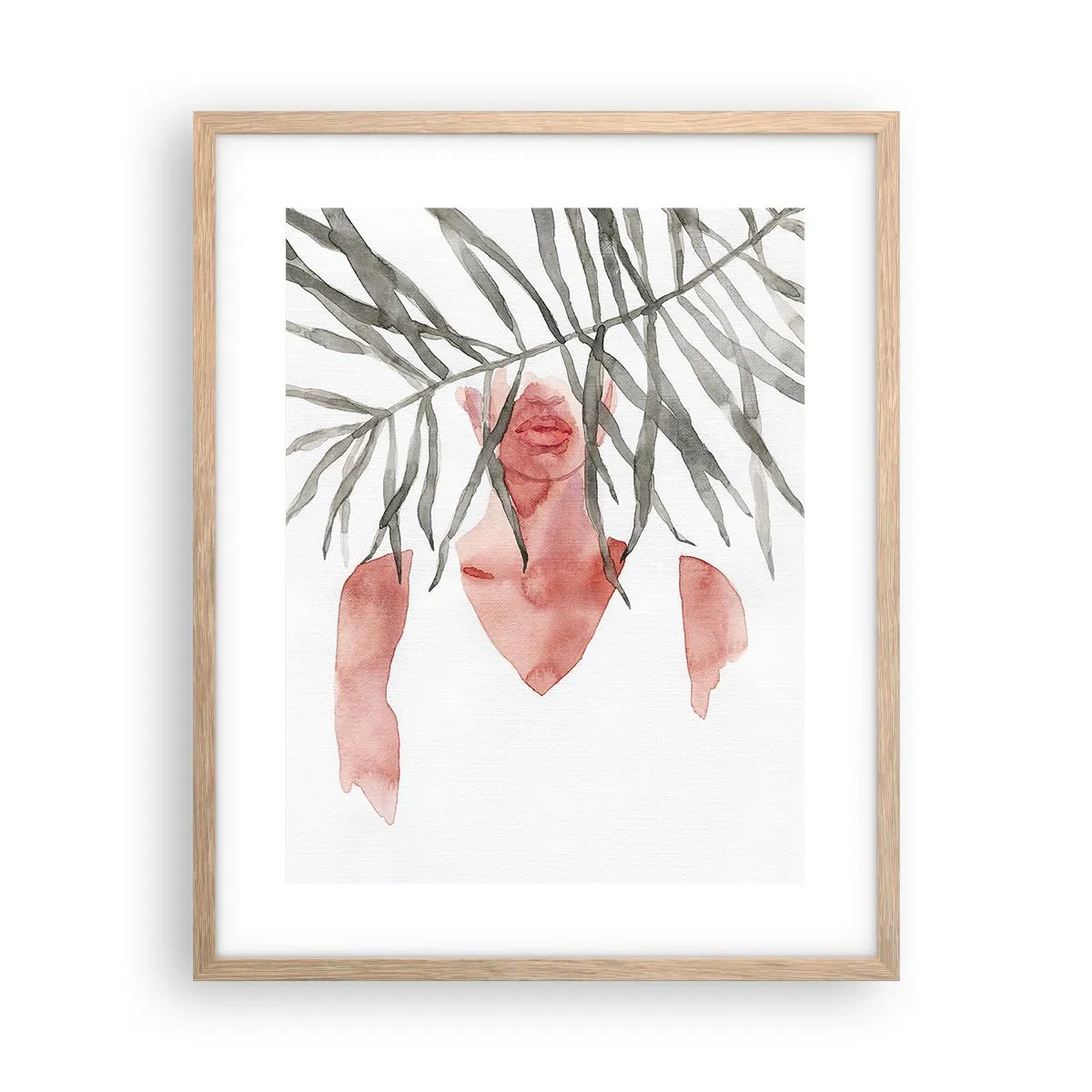 Affisch i ram av ljusek - Tropikens dam - 40x50 cm