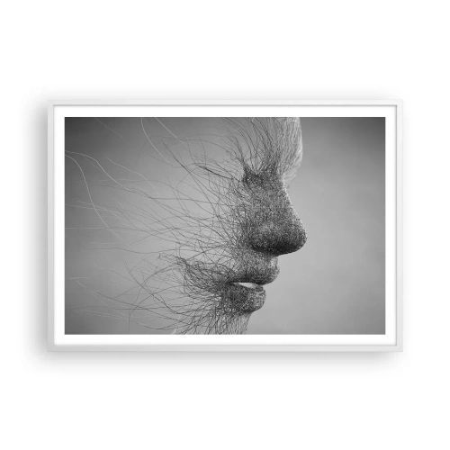 Affisch i vit ram - Vindens ande - 100x70 cm