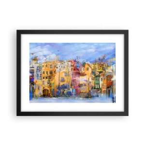 Affisch i svart ram - Vi är tillsammans - 40x30 cm