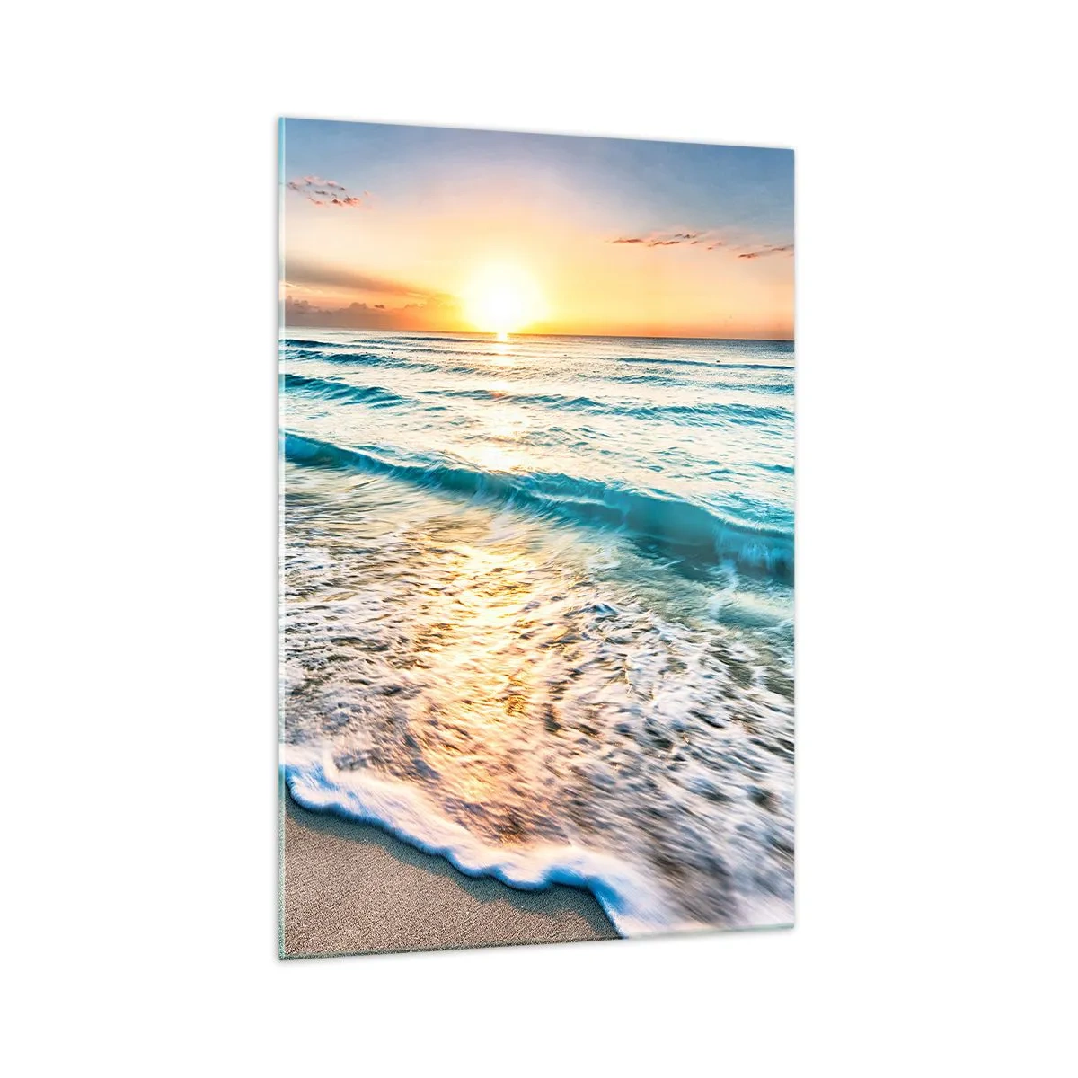 Glastavla - Bild på glas - Vy värd besväret - 70x100 cm