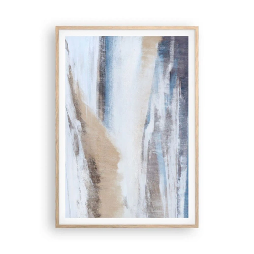 Affisch i ram av ljusek - Vinterkomposition - 70x100 cm