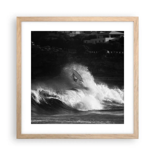 Affisch i ram av ljusek - Utmaning accepterad! - 40x40 cm